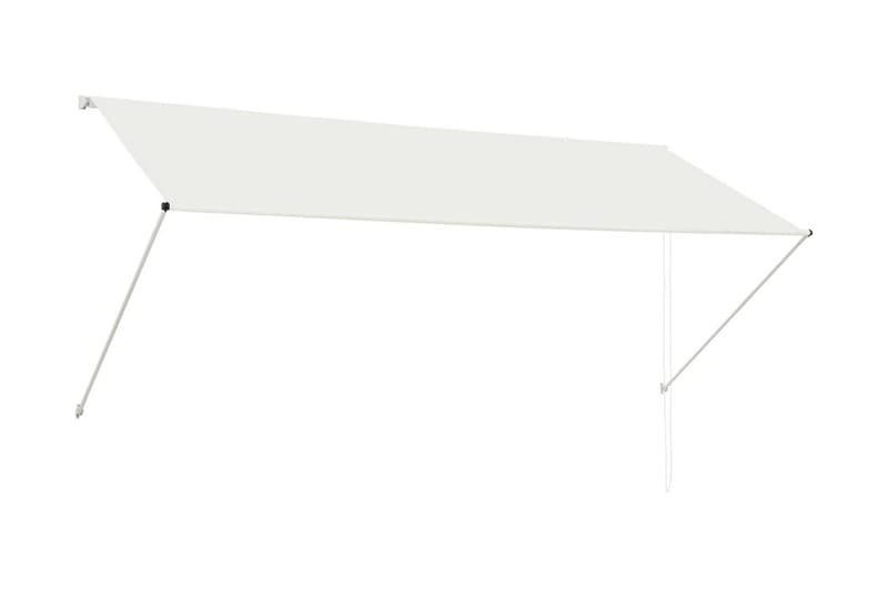 Uttrekkbar markise 300x150 cm kremhvit - Hagemøbler - Solbeskyttelse - Markiser - Balkongmarkise