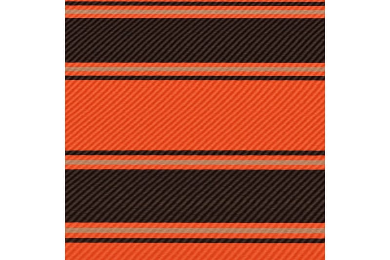 Uttrekkbar markise 300x150 cm oransje og brun - Flerfarget - Hagemøbler - Solbeskyttelse - Markiser - Balkongmarkise