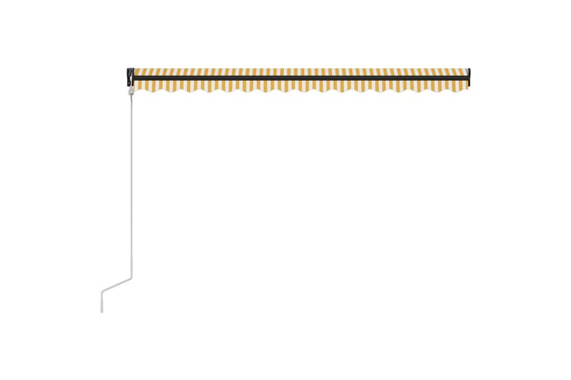 Uttrekkbar markise med vindsensor & LED 400x300 cm - Vindusmarkise - Markiser