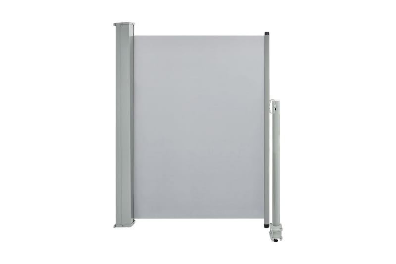 Uttrekkbar sidemarkise 100 x 300 cm grå - Hagemøbler - Solbeskyttelse - Markiser - Balkongmarkise