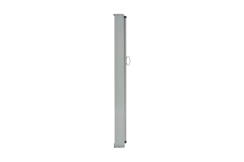 Uttrekkbar sidemarkise 100 x 300 cm grå - Hagemøbler - Solbeskyttelse - Markiser - Balkongmarkise