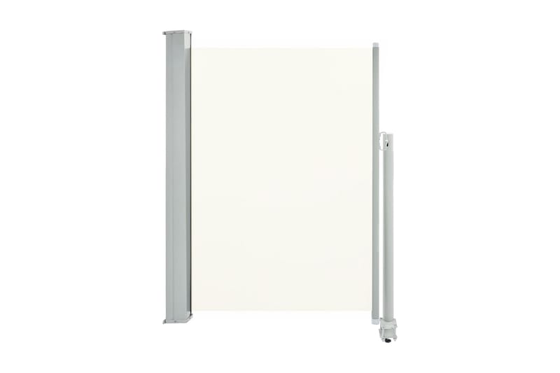 Uttrekkbar sidemarkise 100 x 300 cm kremhvit - Hagemøbler - Solbeskyttelse - Markiser - Balkongmarkise