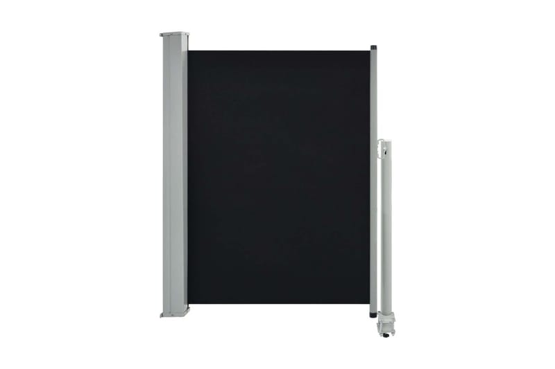 Uttrekkbar sidemarkise 100 x 300 cm svart - Hagemøbler - Solbeskyttelse - Markiser - Balkongmarkise
