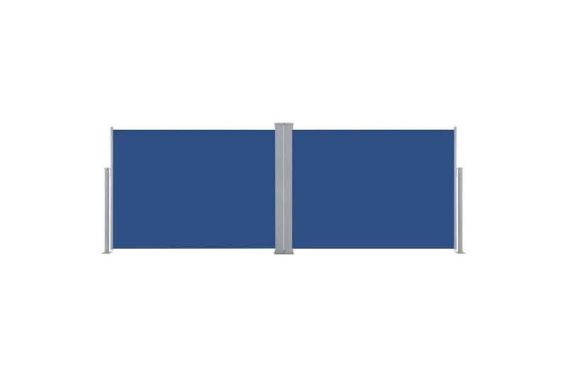 Uttrekkbar sidemarkise 100x1000 cm blå - Balkongmarkise - Markiser - Sidemarkise - Balkongbeskyttelse