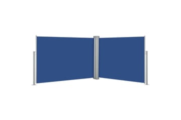 Uttrekkbar sidemarkise 100x1000 cm blå - Hagemøbler - Solbeskyttelse - Markiser - Balkongmarkise