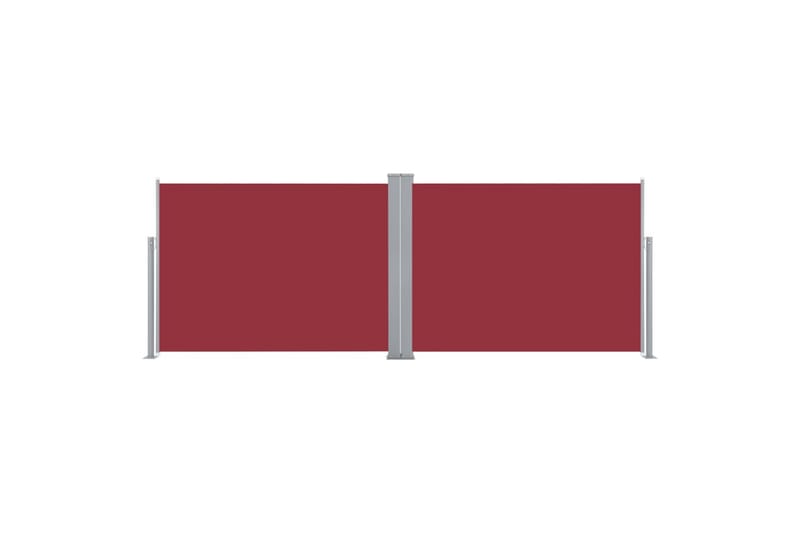 Uttrekkbar sidemarkise 100x1000 cm rød - Balkongmarkise - Markiser - Sidemarkise - Balkongbeskyttelse