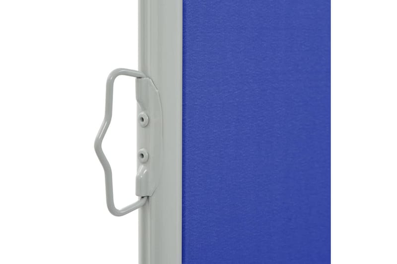 Uttrekkbar sidemarkise 100x300 cm blå - Hagemøbler - Solbeskyttelse - Markiser - Balkongmarkise