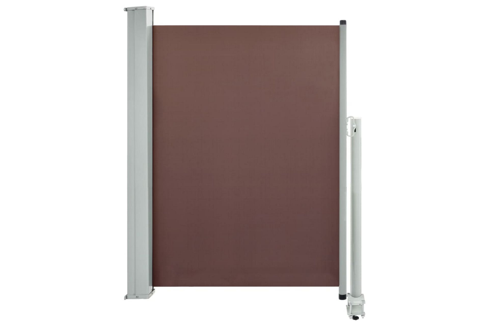 Uttrekkbar sidemarkise 100x300 cm brun - Hagemøbler - Solbeskyttelse - Markiser - Balkongmarkise
