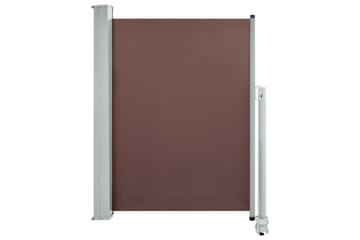 Uttrekkbar sidemarkise 100x300 cm brun - Hagemøbler - Solbeskyttelse - Markiser - Balkongmarkise