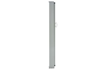 Uttrekkbar sidemarkise 100x300 cm brun - Hagemøbler - Solbeskyttelse - Markiser - Balkongmarkise