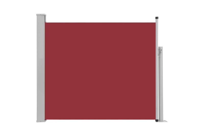 Uttrekkbar sidemarkise 100x300 cm rød - Hagemøbler - Solbeskyttelse - Markiser - Balkongmarkise