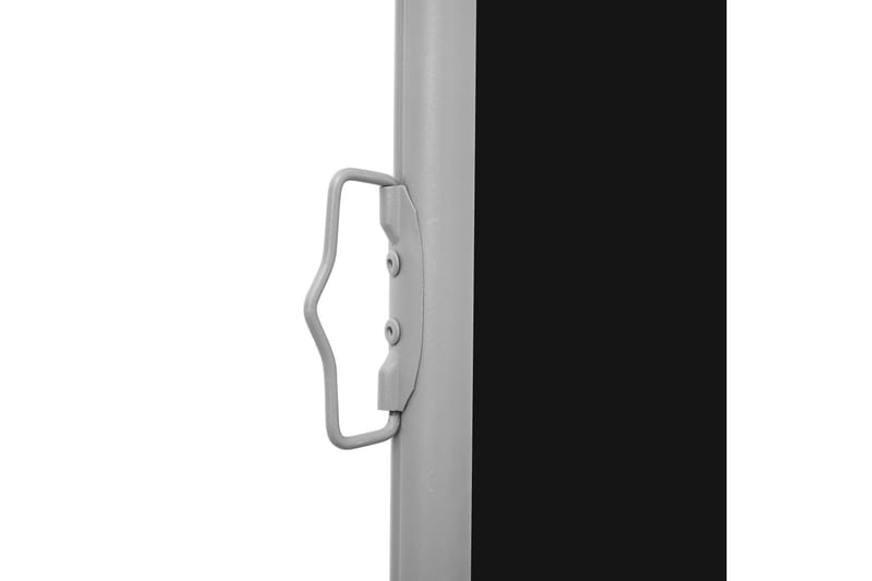 Uttrekkbar sidemarkise 100x300 cm svart - Hagemøbler - Solbeskyttelse - Markiser - Balkongmarkise