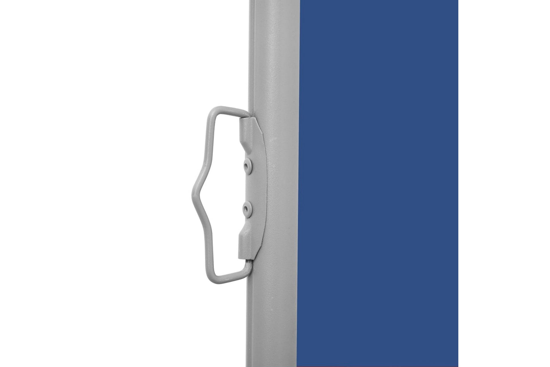 Uttrekkbar sidemarkise 100x500 cm blå - Hagemøbler - Solbeskyttelse - Markiser - Balkongmarkise