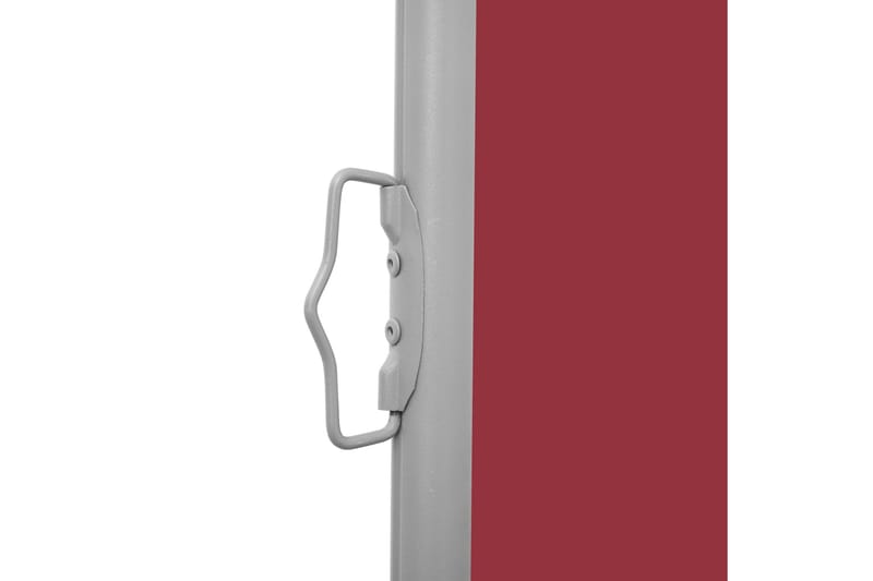 Uttrekkbar sidemarkise 100x500 cm rød - Balkongmarkise - Markiser - Sidemarkise - Balkongbeskyttelse
