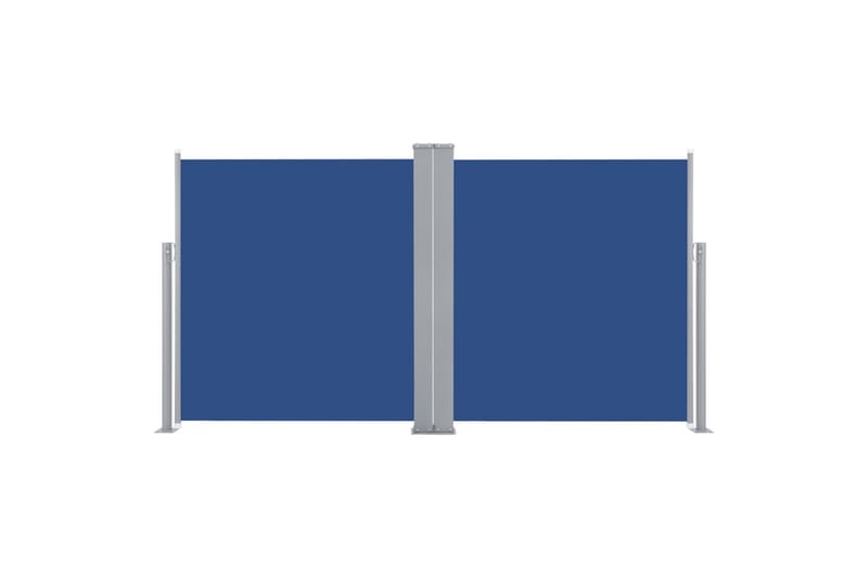 Uttrekkbar sidemarkise 100x600 cm blå - Balkongmarkise - Markiser - Sidemarkise - Balkongbeskyttelse