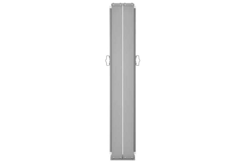 Uttrekkbar sidemarkise 100x600 cm svart - Hagemøbler - Solbeskyttelse - Markiser - Balkongmarkise