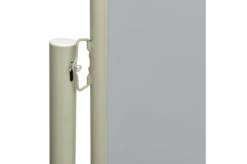 Uttrekkbar sidemarkise 117x300 cm grå - Grå - Balkongmarkise - Markiser - Sidemarkise - Balkongbeskyttelse