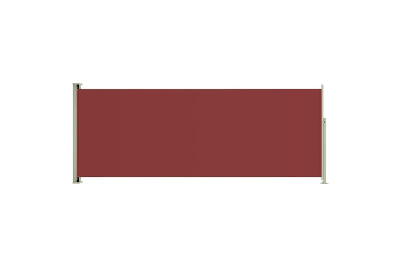 Uttrekkbar sidemarkise 117x300 cm rød - Rød - Balkongmarkise - Markiser - Sidemarkise - Balkongbeskyttelse