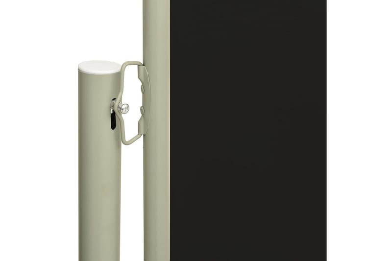 Uttrekkbar sidemarkise 117x300 cm svart - Svart - Balkongmarkise - Markiser - Sidemarkise - Balkongbeskyttelse