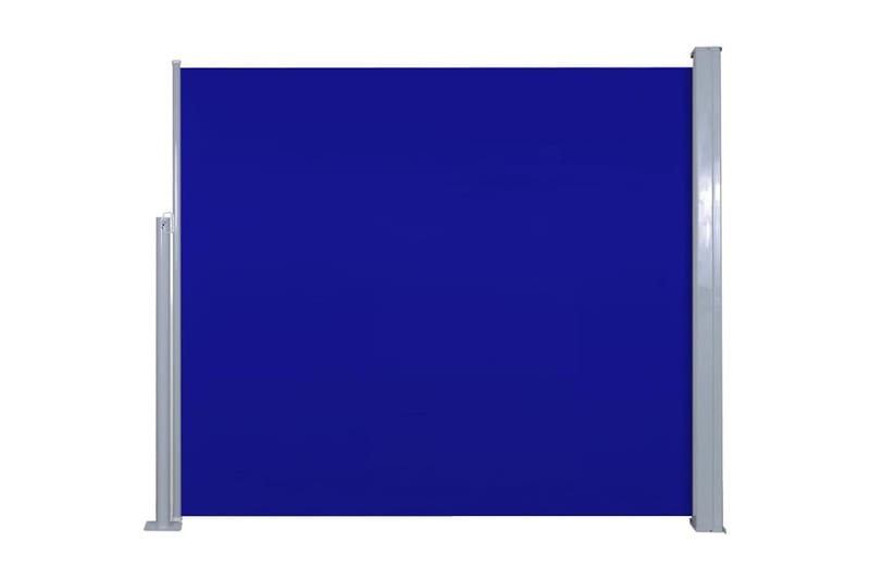 Uttrekkbar sidemarkise 120 x 300 cm blå - Hagemøbler - Solbeskyttelse - Markiser - Balkongmarkise