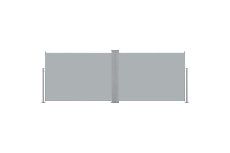 Uttrekkbar sidemarkise 120x1000 cm antrasitt - Balkongmarkise - Markiser - Sidemarkise - Balkongbeskyttelse