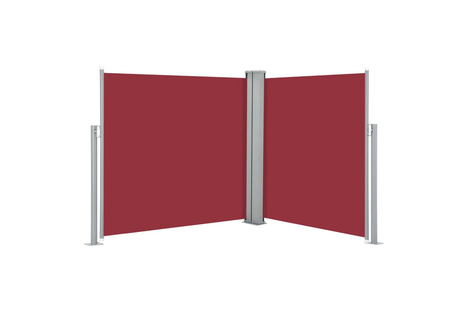Uttrekkbar sidemarkise 120x600 cm rød - Hagemøbler - Solbeskyttelse - Markiser - Balkongmarkise