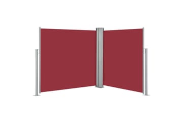 Uttrekkbar sidemarkise 120x600 cm rød - Hagemøbler - Solbeskyttelse - Markiser - Balkongmarkise