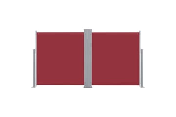 Uttrekkbar sidemarkise 120x600 cm rød - Hagemøbler - Solbeskyttelse - Markiser - Balkongmarkise