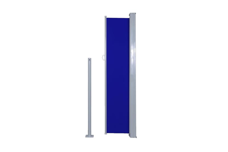 Uttrekkbar sidemarkise 140 x 300 cm blå - Hagemøbler - Solbeskyttelse - Markiser - Balkongmarkise