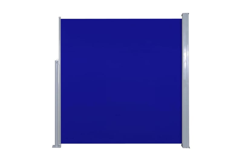 Uttrekkbar sidemarkise 140 x 300 cm blå - Hagemøbler - Solbeskyttelse - Markiser - Balkongmarkise