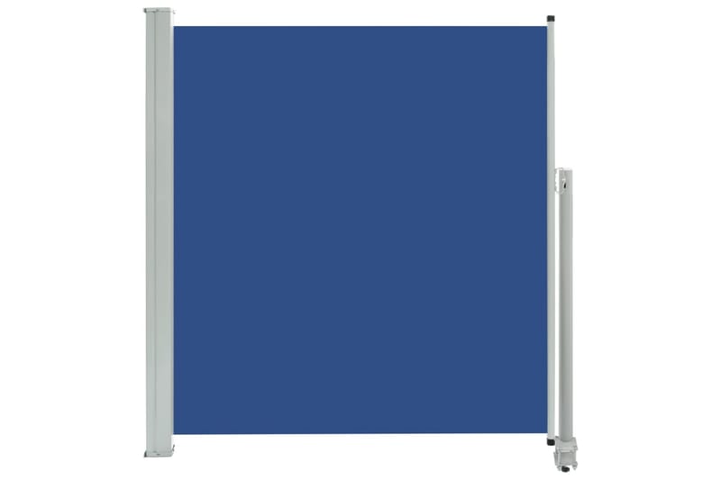 Uttrekkbar sidemarkise 140 x 300 cm blå - Hagemøbler - Solbeskyttelse - Markiser - Balkongmarkise