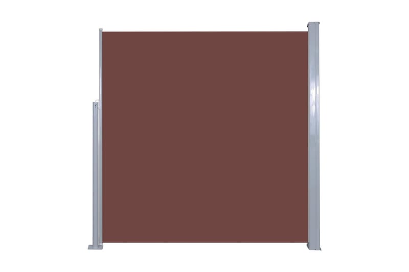 Uttrekkbar sidemarkise 140 x 300 cm brun - Hagemøbler - Solbeskyttelse - Markiser - Balkongmarkise
