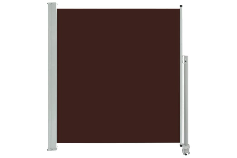 Uttrekkbar sidemarkise 140 x 300 cm brun - Hagemøbler - Solbeskyttelse - Markiser - Balkongmarkise