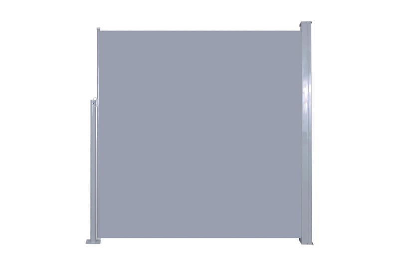 Uttrekkbar sidemarkise 140 x 300 cm grå - Hagemøbler - Solbeskyttelse - Markiser - Balkongmarkise