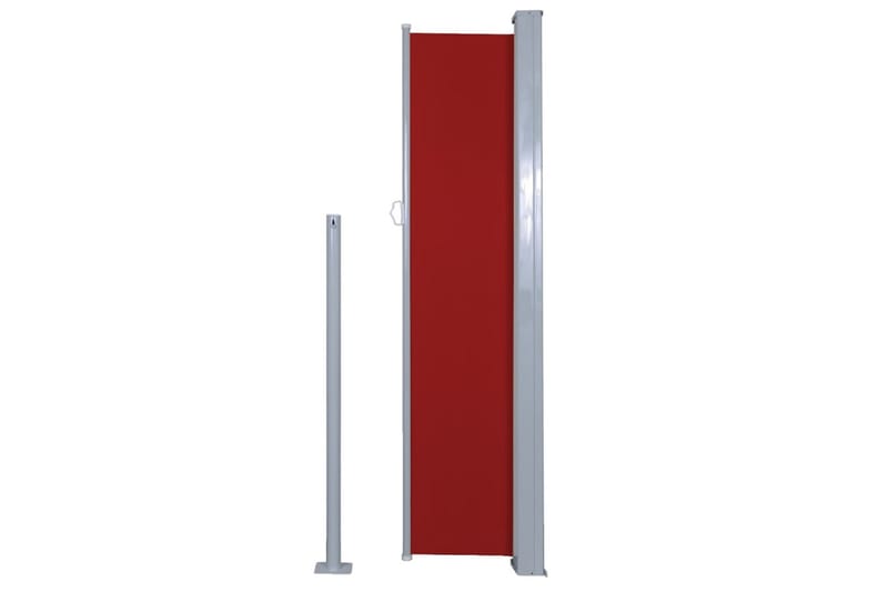 Uttrekkbar sidemarkise 140 x 300 cm rød - Hagemøbler - Solbeskyttelse - Markiser - Balkongmarkise