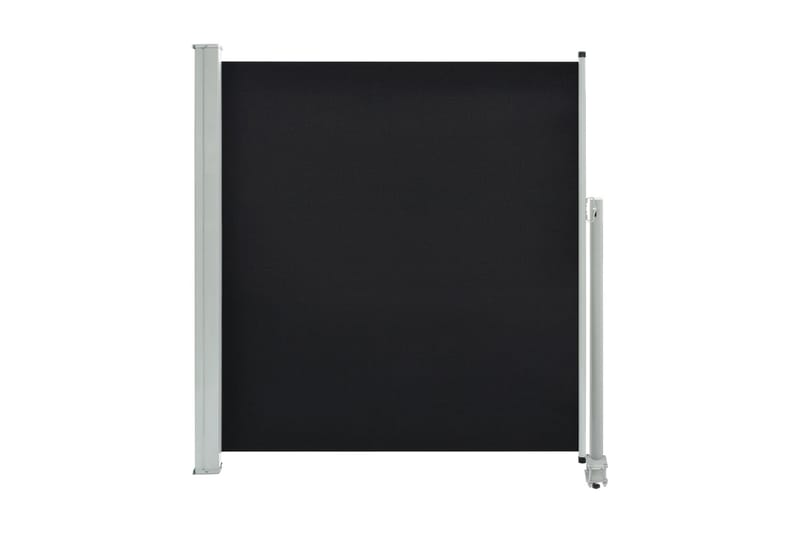 Uttrekkbar sidemarkise 140 x 300 cm svart - Balkongmarkise - Markiser - Sidemarkise - Balkongbeskyttelse