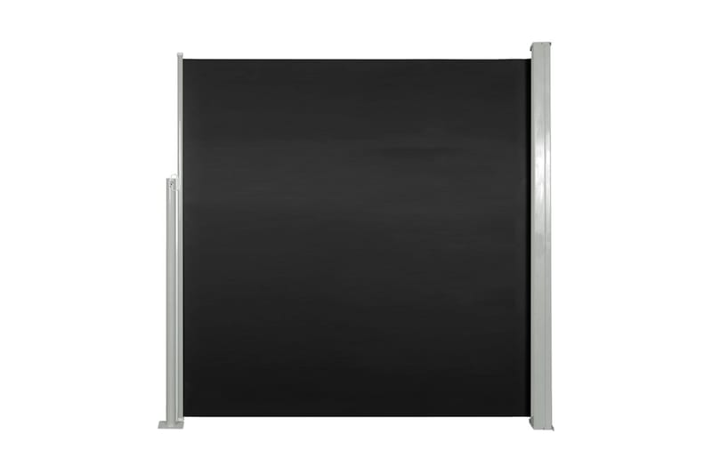Uttrekkbar sidemarkise 140 x 300 cm svart - Hagemøbler - Solbeskyttelse - Markiser - Balkongmarkise