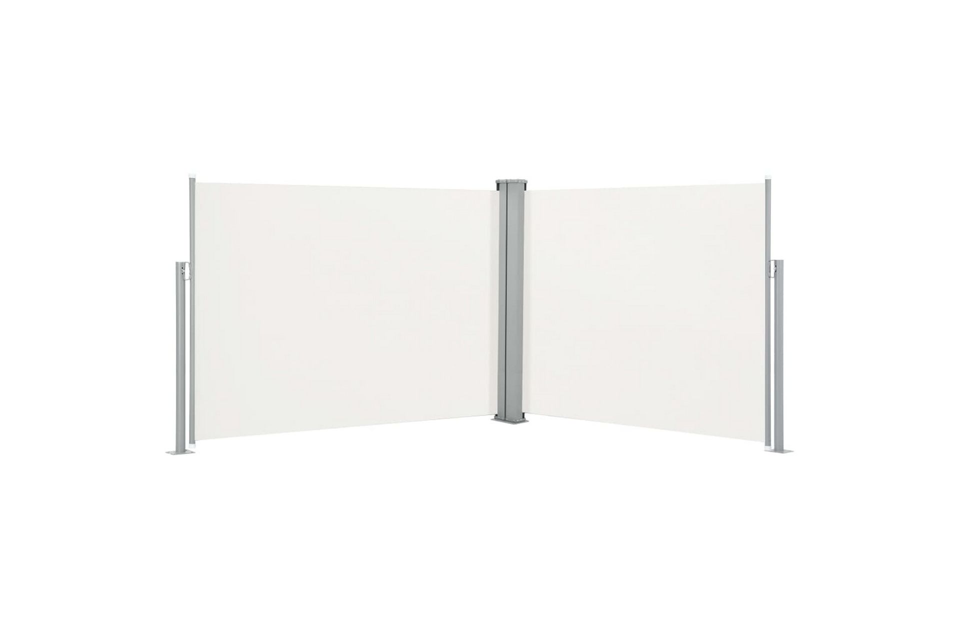 Uttrekkbar sidemarkise 140x1000 cm kremhvit - Hagemøbler - Solbeskyttelse - Markiser - Balkongmarkise