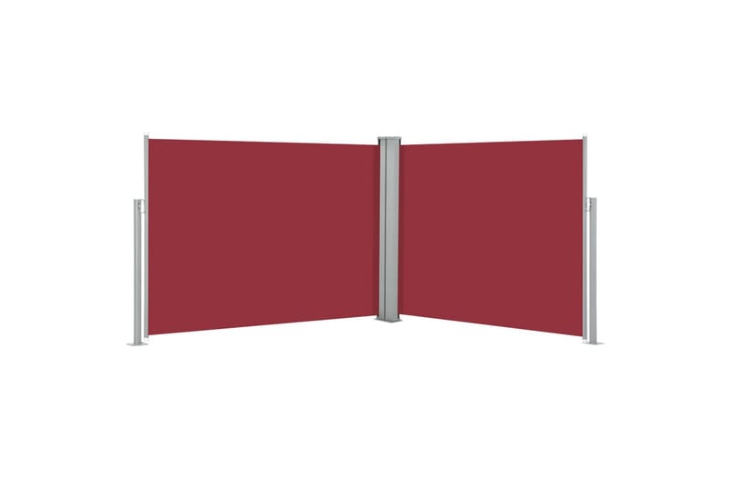 Uttrekkbar sidemarkise 140x1000 cm rød - Hagemøbler - Solbeskyttelse - Markiser - Balkongmarkise
