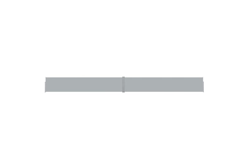 Uttrekkbar sidemarkise 140x1200 cm antrasitt - Antrasittgrå - Balkongmarkise - Markiser - Sidemarkise - Balkongbeskyttelse