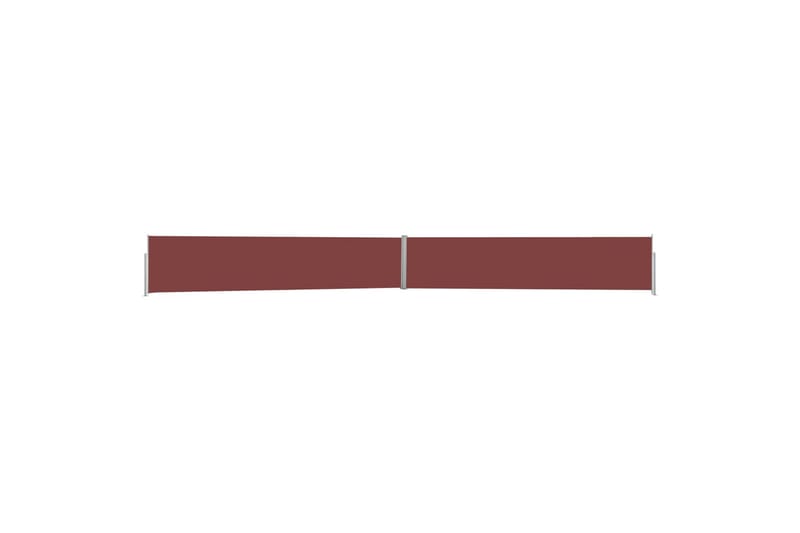 Uttrekkbar sidemarkise 140x1200 cm brun - Brun - Balkongmarkise - Markiser - Sidemarkise - Balkongbeskyttelse