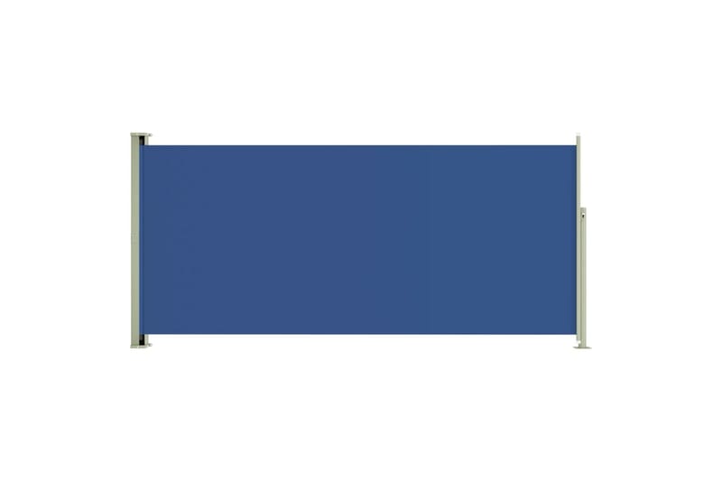 Uttrekkbar sidemarkise 140x300 cm blå - Blå - Balkongmarkise - Markiser - Sidemarkise - Balkongbeskyttelse