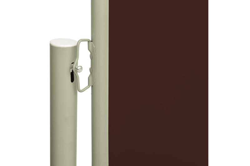Uttrekkbar sidemarkise 140x300 cm brun - Brun - Balkongmarkise - Markiser - Sidemarkise - Balkongbeskyttelse