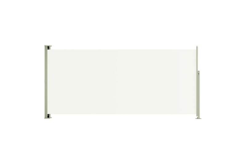 Uttrekkbar sidemarkise 140x300 cm kremhvit - Krem - Balkongmarkise - Markiser - Sidemarkise - Balkongbeskyttelse