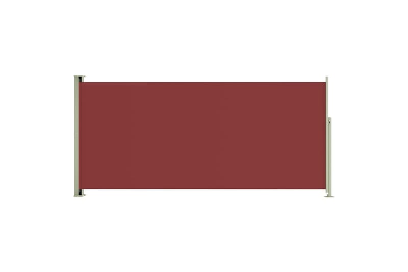 Uttrekkbar sidemarkise 140x300 cm rød - Rød - Balkongmarkise - Markiser - Sidemarkise - Balkongbeskyttelse