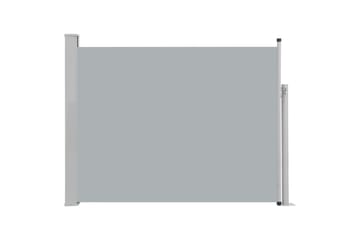 Uttrekkbar sidemarkise 140x500 cm grå - Hagemøbler - Solbeskyttelse - Markiser - Balkongmarkise