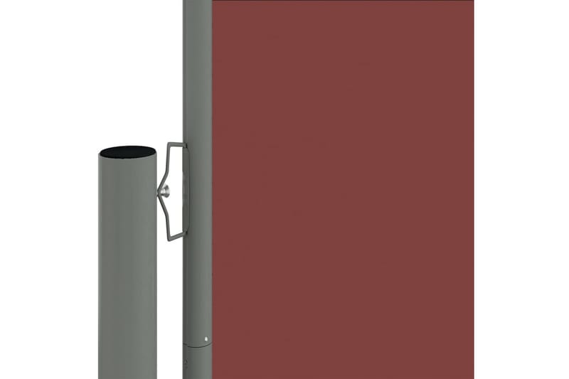 Uttrekkbar sidemarkise 140x600 cm brun - Brun - Balkongmarkise - Markiser - Sidemarkise - Balkongbeskyttelse