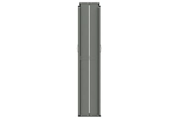 Uttrekkbar sidemarkise 140x600 cm brun - Brun - Hagemøbler - Solbeskyttelse - Markiser - Balkongmarkise