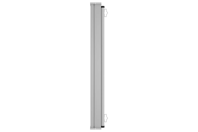 Uttrekkbar sidemarkise 140x600 cm kremhvit - Krem - Hagemøbler - Solbeskyttelse - Markiser - Balkongmarkise