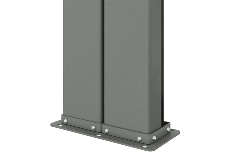 Uttrekkbar sidemarkise 140x600 cm rød - Rød - Hagemøbler - Solbeskyttelse - Markiser - Balkongmarkise